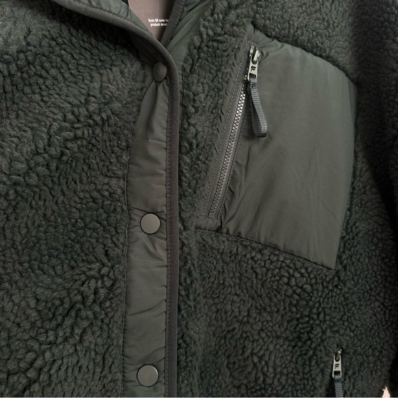 NWT Fabletics Dark Green Teddy Jacket size XL - Picture 8 of 10